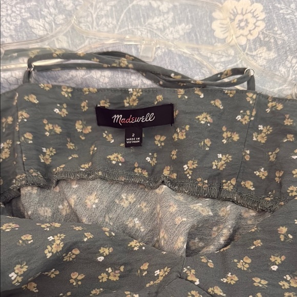 Madewell Green Sleeveless Slip Dress - Picture 6 of 8